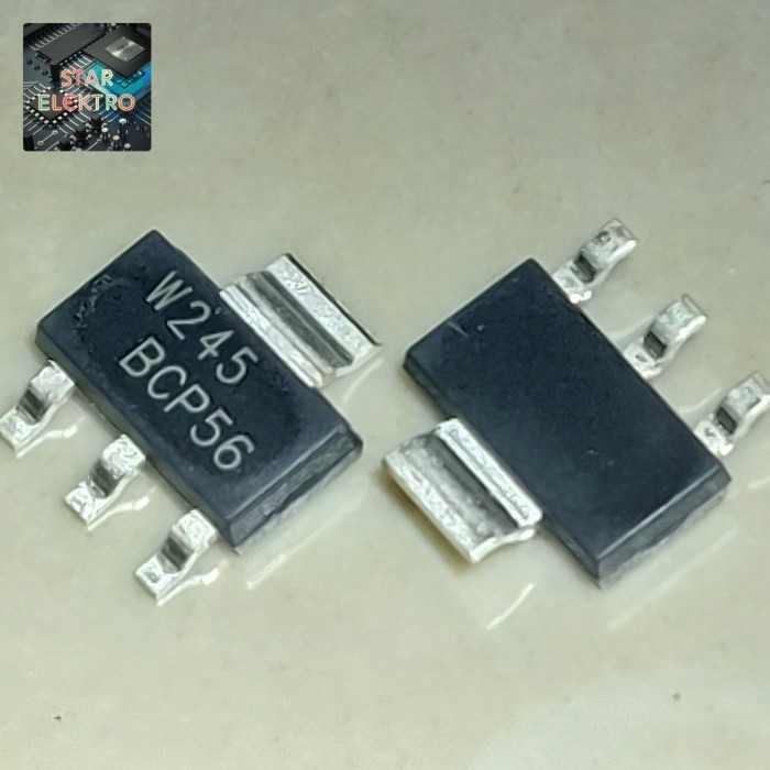 2 Buah 2Pcs BCP56 Sot-223 SMD BCP 56 BCX56 BC56PA Transistor 1A 80V NPN BCP56T1G