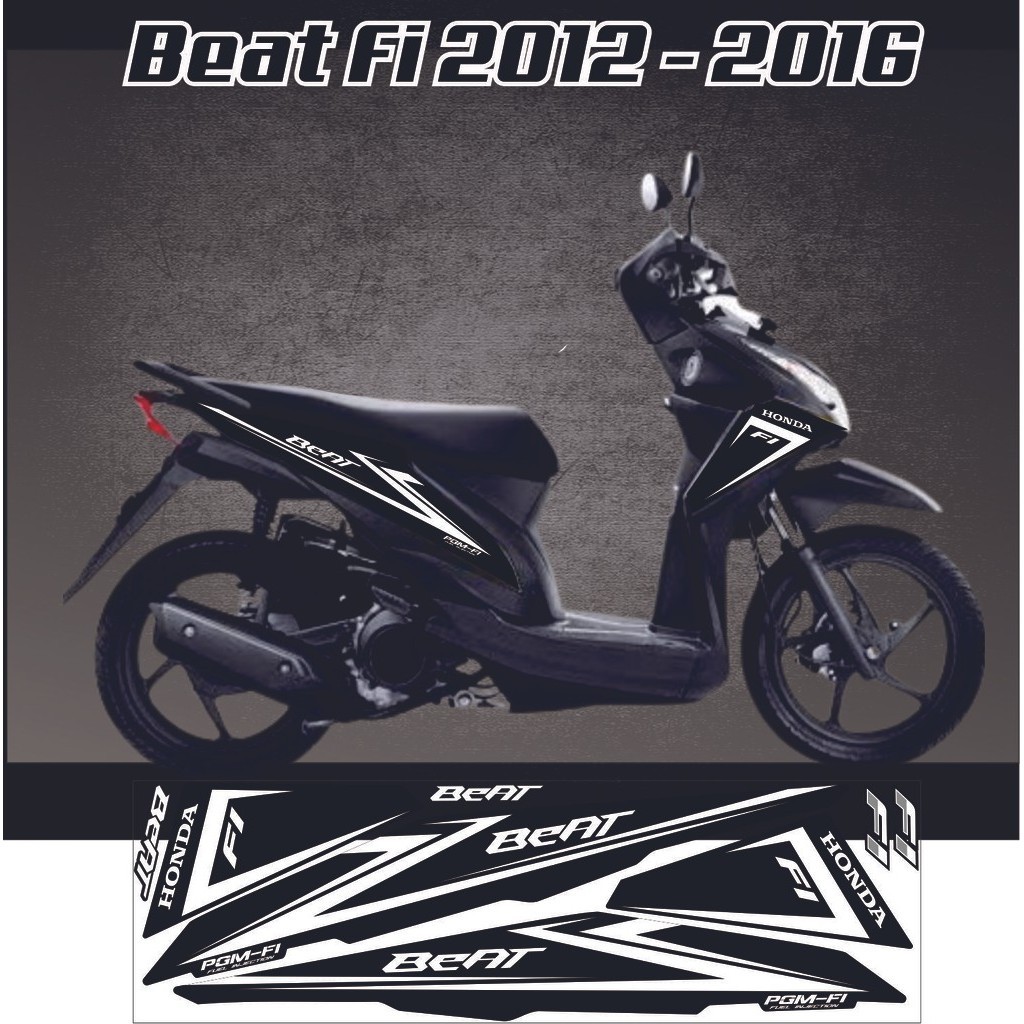 VARIASI STIKER BODY BEAT FI /STRIPING STIKER LIS BEAT FI 2012 /2013 /2014 2015  / STICKER MOTOR BEAT