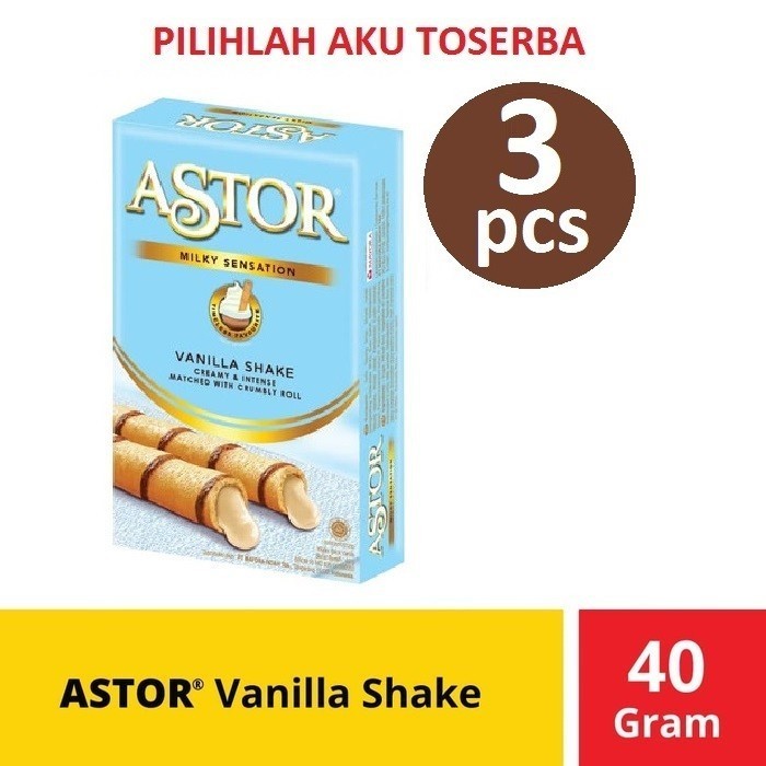 

ASTOR Vanilla Shake 40 gr / ASTOR Waferstick Vanilla Shake 40gr- 3 PCS