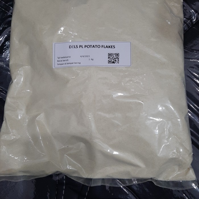 

DELS POTATO FLAKE ATAU TEPUNG KENTANG HALUS 1KG COCOK U/ KUE, CAKE DLL