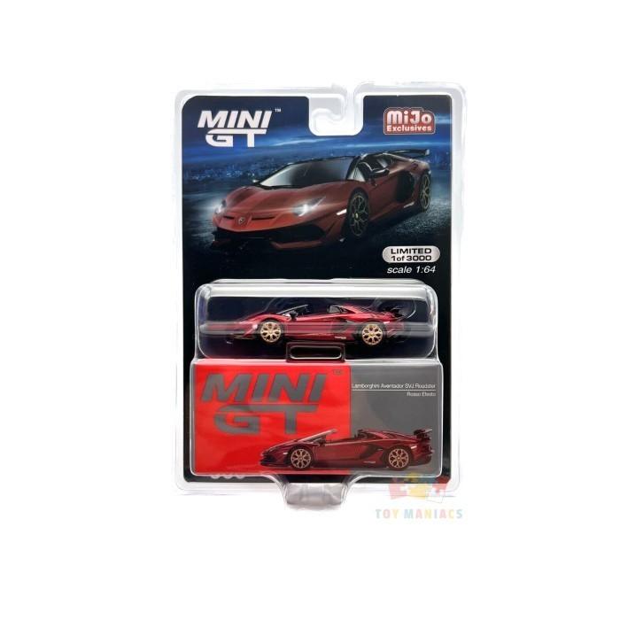 Mini GT Lamborghini Aventador SVJ Roadster (Rosso Efestos) MGT00506-MJ CH27