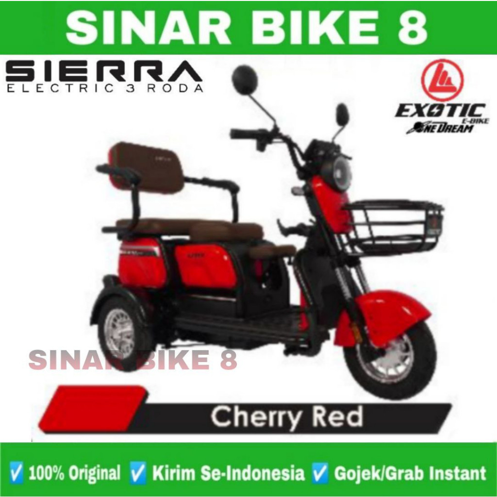 Sepeda Listrik Electric Bike EXOTIC SIERRA Electric E Bike By Pacific