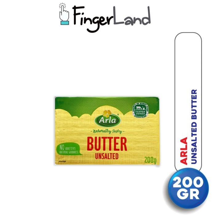 

ARLA Butter Unsalted 200 gram Mentega Tawar & Packing Styrofoam