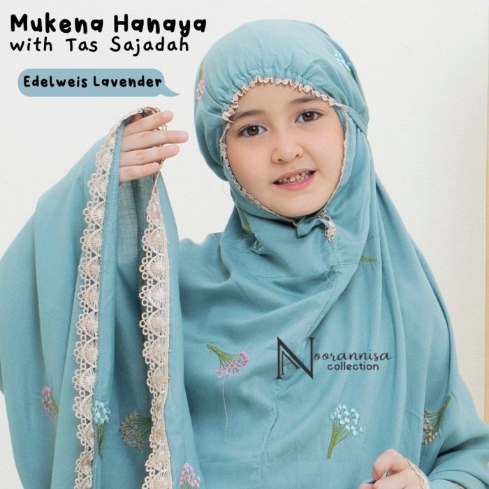 Mukena Couple Ibu dan Anak Tas Sajadah Hanaya Katun Rayon  - Wardah, Ibu & anak SMP