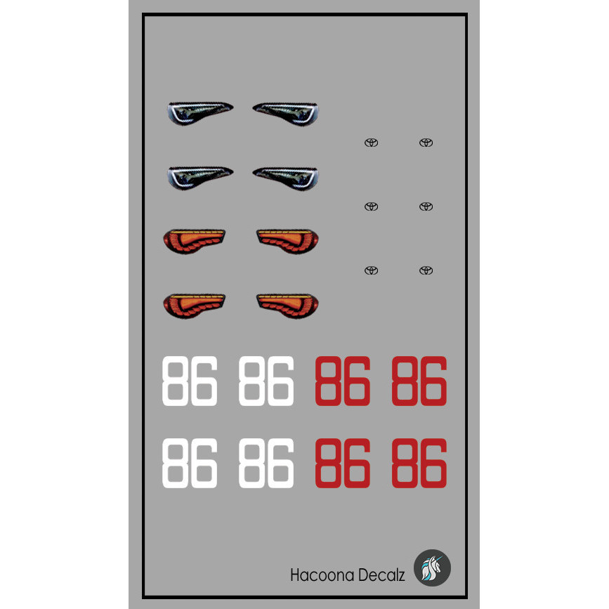 MF Ghost 86 Initial D Water Slide Decal