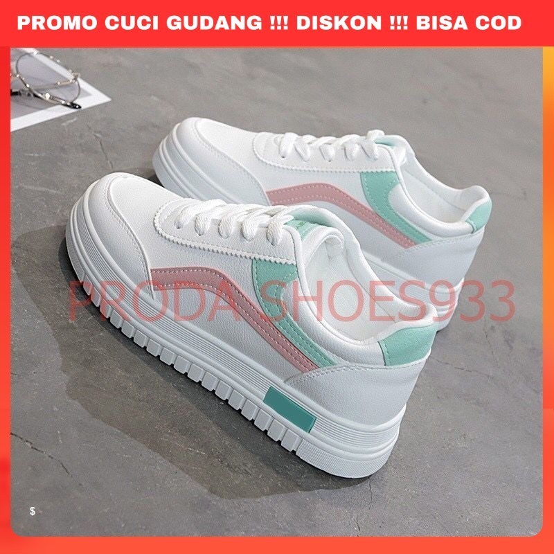[GASCOD] Sepatu Sneakers wanita Tali Dewasa Fashion Kets Jalan Santai WK102 size 37-40 Sepatuvantala