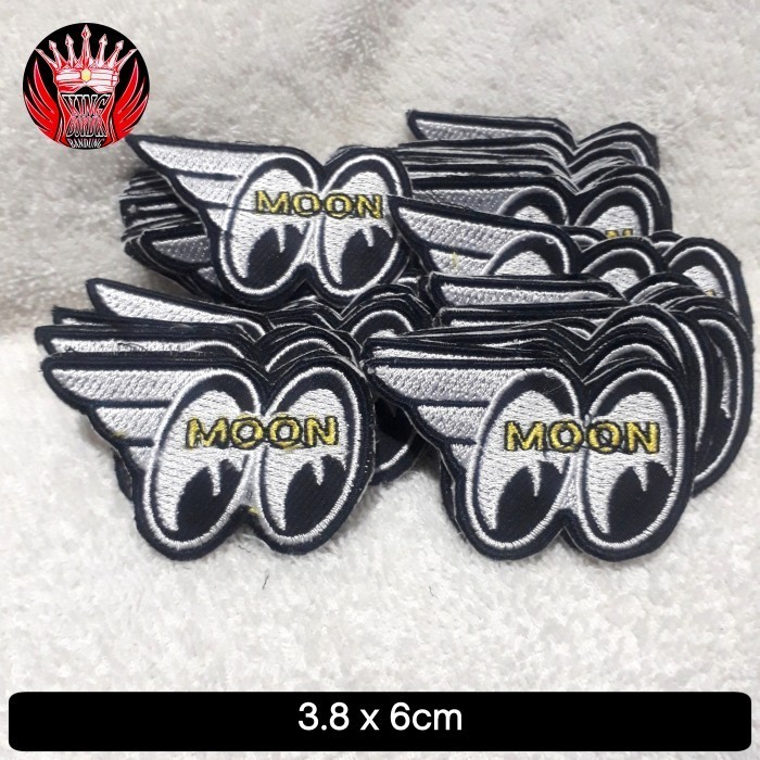 PATCH BORDIR MOONeyes/PATCH BORDIR/EMBLEM BORDIR MOTOR/BADGE BORDIR