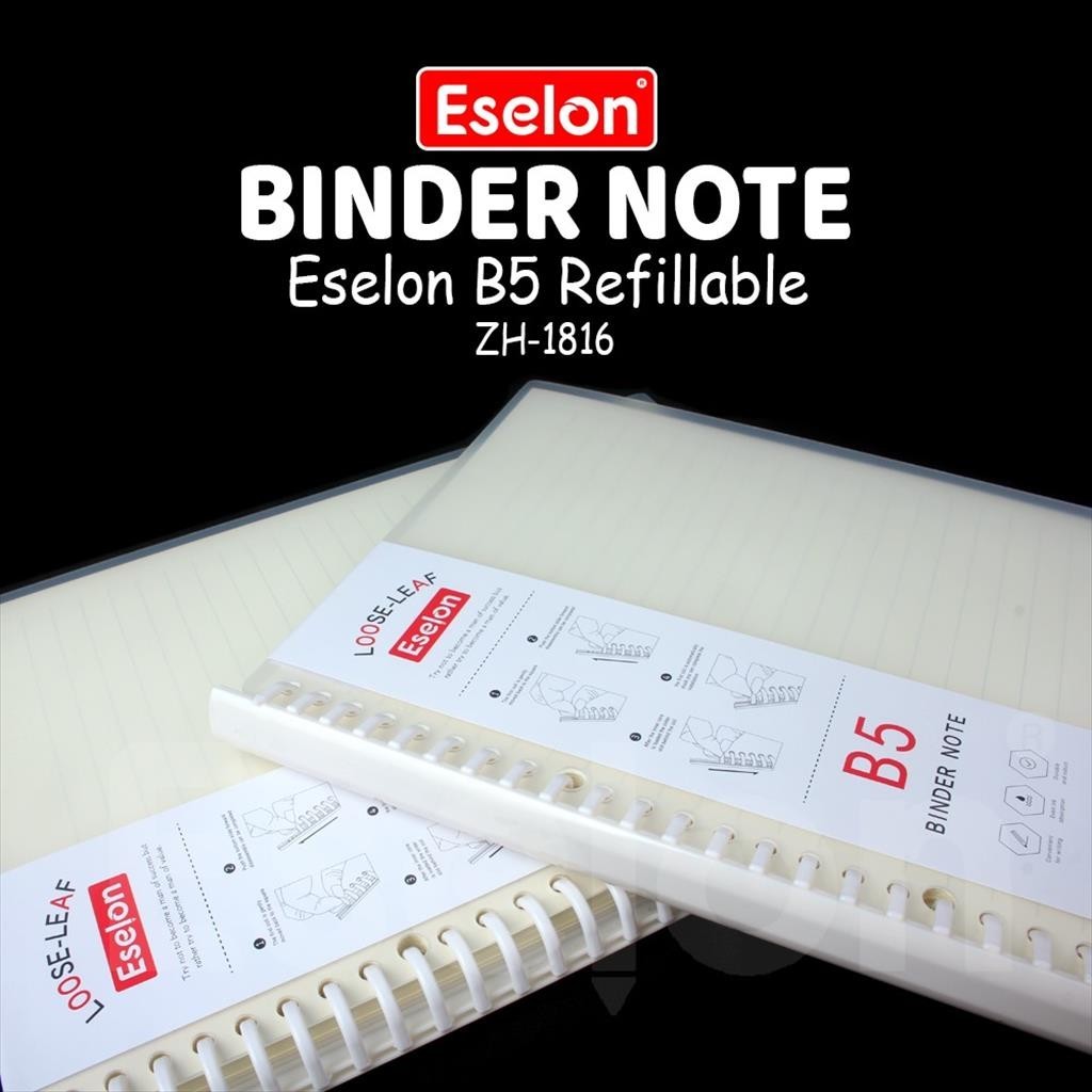 

klm [ES.JKT] Binder Note Spiral Ring ESELON / Binder Note A5(2516) & B5(1816) 80LBR