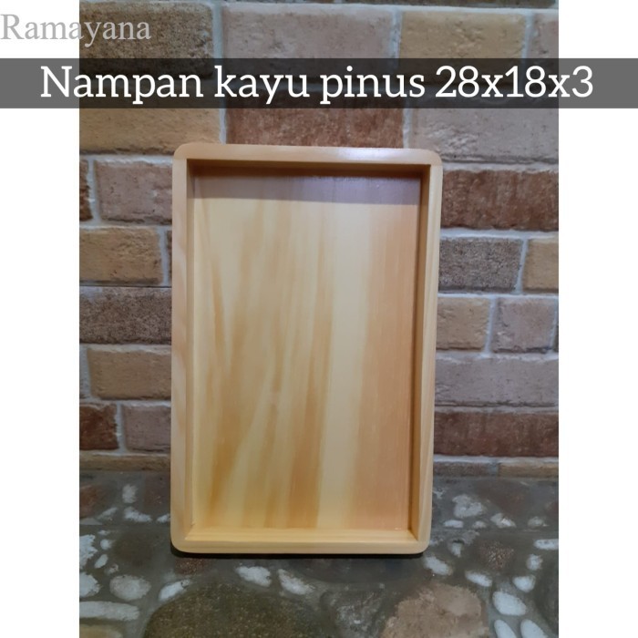 

Nampan Kayu/ Baki Kayu/ Nampan roti 28x18x3cm murah