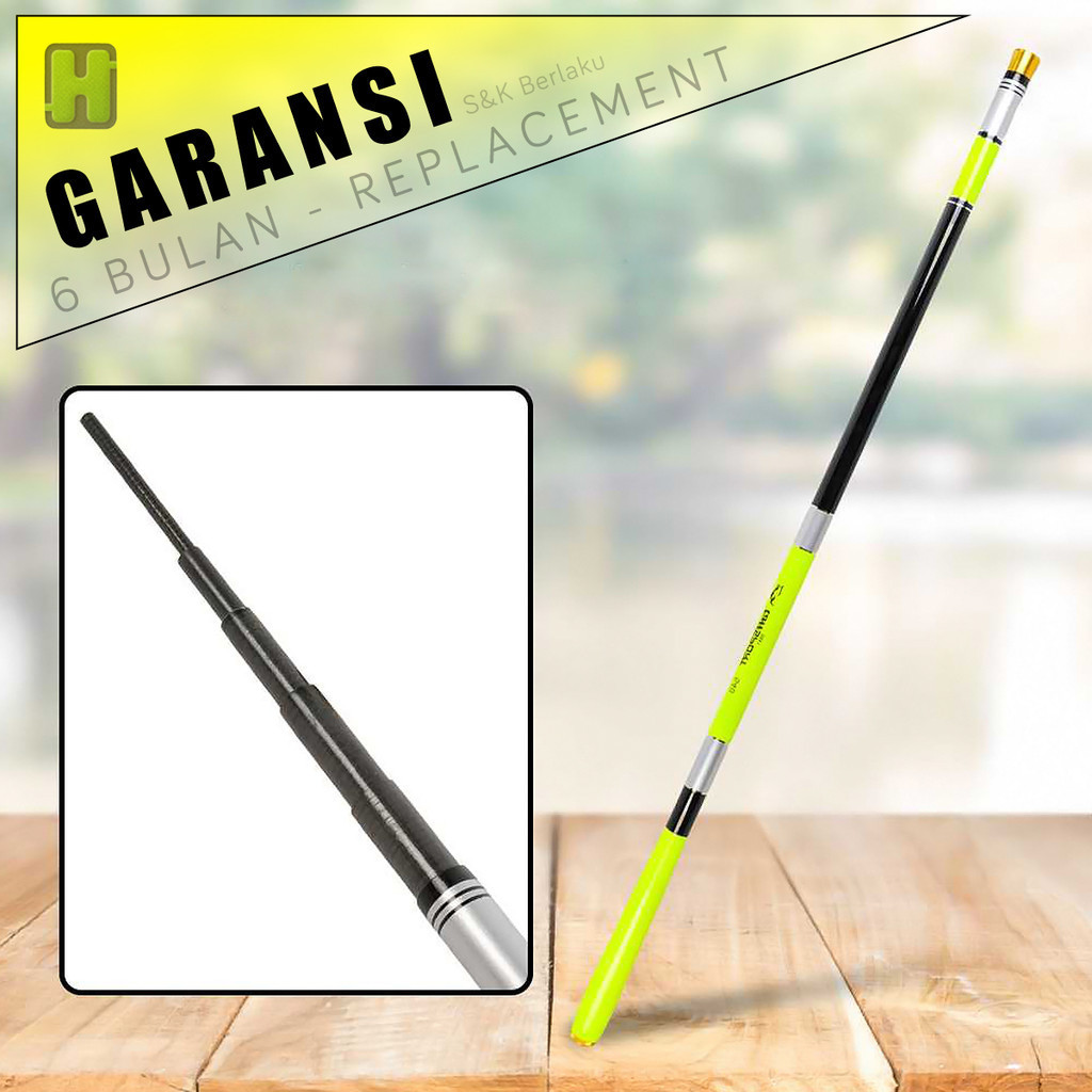 [COD] TaffSPORT Joran Pancing Pole Tegek Carbon Fiber Fishing Rod Tongkat Garan Gagang Mancing Kuat