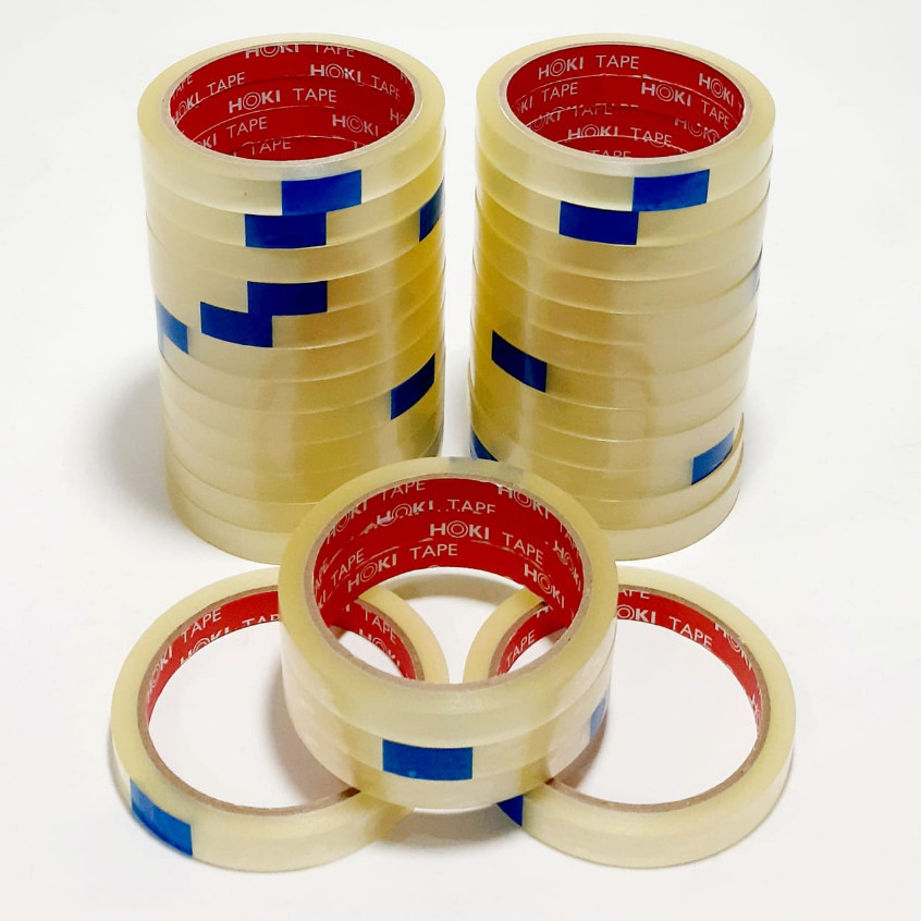 

Harga Grosir (1Roll/12pcs ) Selotip Solasi Tape Bening 1/2inchx12mmx72yard