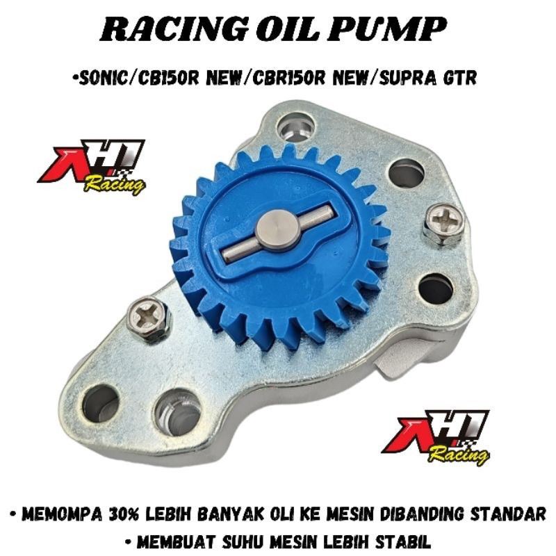 POMPA OLI RACING OIL PUMP HI FLOW AH1 SONIC - NEW CB150 R - NEW CBR150 R - SUPRA GTR 150 - NEW CB 15
