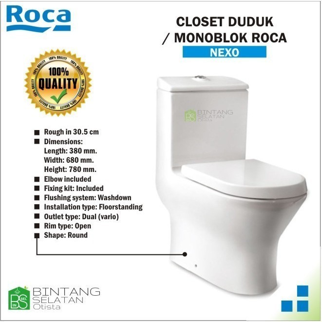 BIG SALE CLOSET DUDUK ROCA/ MONOBLOK ROCA TIPE NEXO