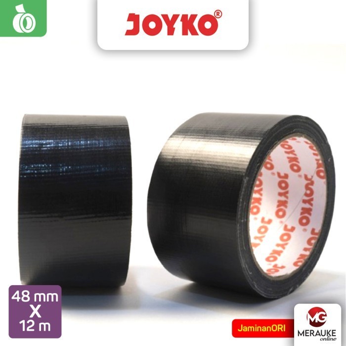 

JOYKO Cloth Tape Lakban Kain 48mm x 12m Hitam Orange Core