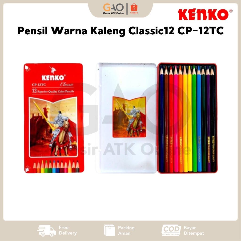

Pensil Warna Kaleng Kenko Classic 12 Warna CP-12TC