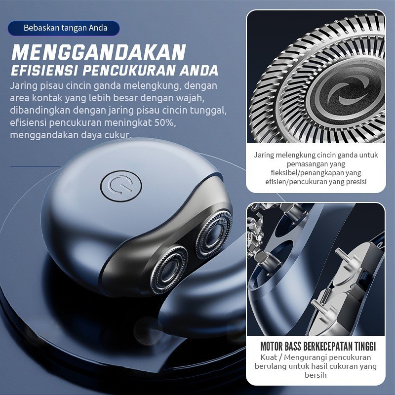 Alat Pencukur Cukur Bulu Jenggot Dan Kumis Kemaluan Pria Wanita Elektrik Electric Mini Shaver