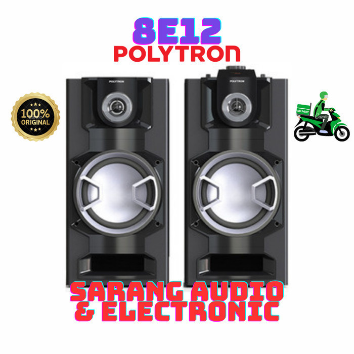 Speaker Aktif Polytron PAS 8E12 PAS8E12 Original Bluetooth Karaoke