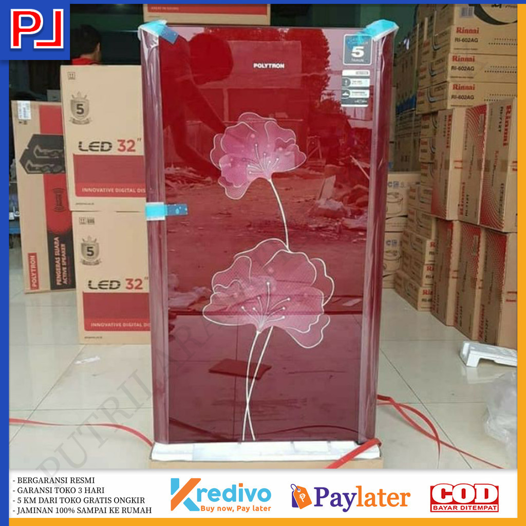 KULKAS POLYTRON 1 PINTU POLYTRON PRA 15 ALR 150 LITERGARANSI RESMI KHUSUS JAWA BARAT MURAH