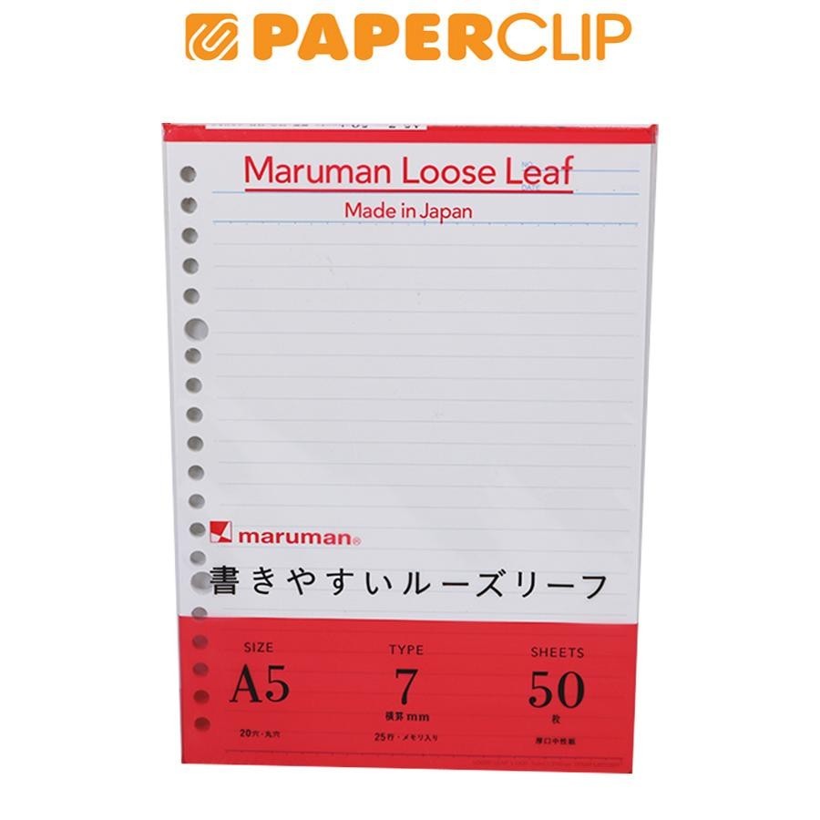 

LOOSE LEAF A5 MARUMAN L1300 50S 7MM