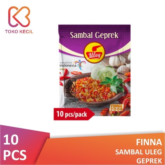 

Finna Sambal Uleg Geprek Sachet 18gr (10 Pcs)