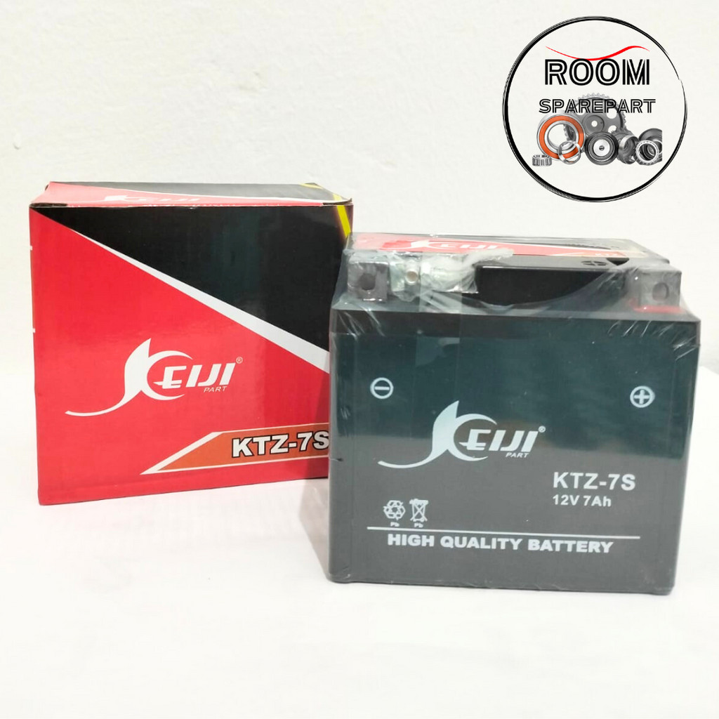 Keiji Accu Aki Kering SATRIA FU KTZ-7S Battery Aki Motor Free Maintenance Merk KEIJI