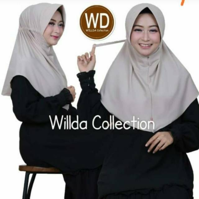 Ristaolshop Bergo Serut by Wilda Collection Jilbab kerudung instan hijab wanita muslim