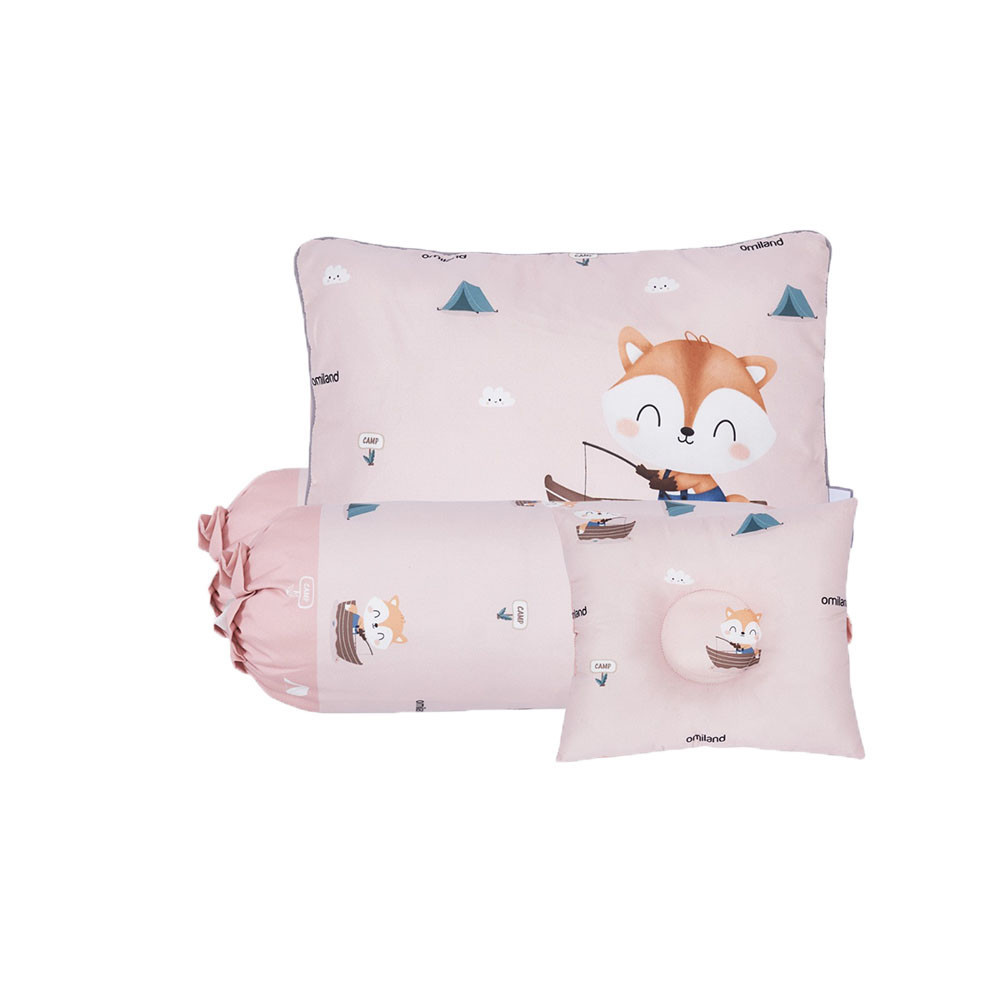 Omiland BANTAL GULING BAYI SET ANTI PEYANG/BANTAL BAYI BARU LAHIR/BANTAL BAYI ANTI PEYANG FOX SERIES