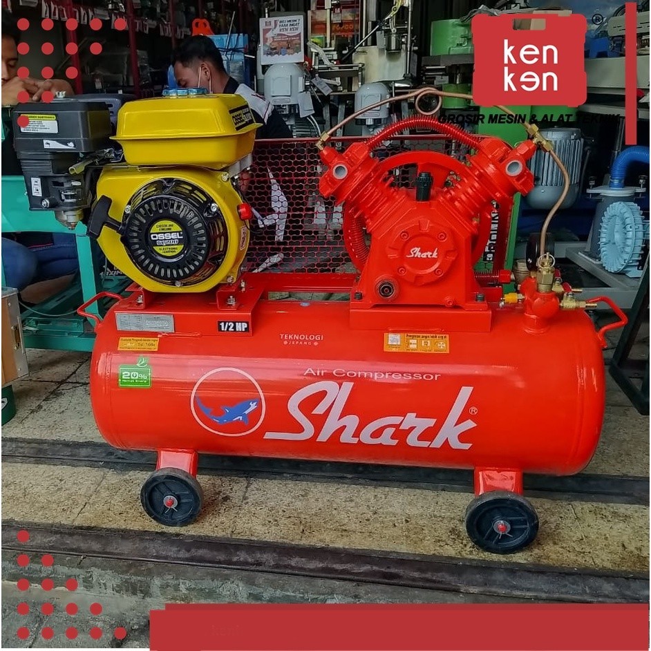KOMPRESOR 1/2 HP SHARK ENGINE KOMPRESOR UDARA