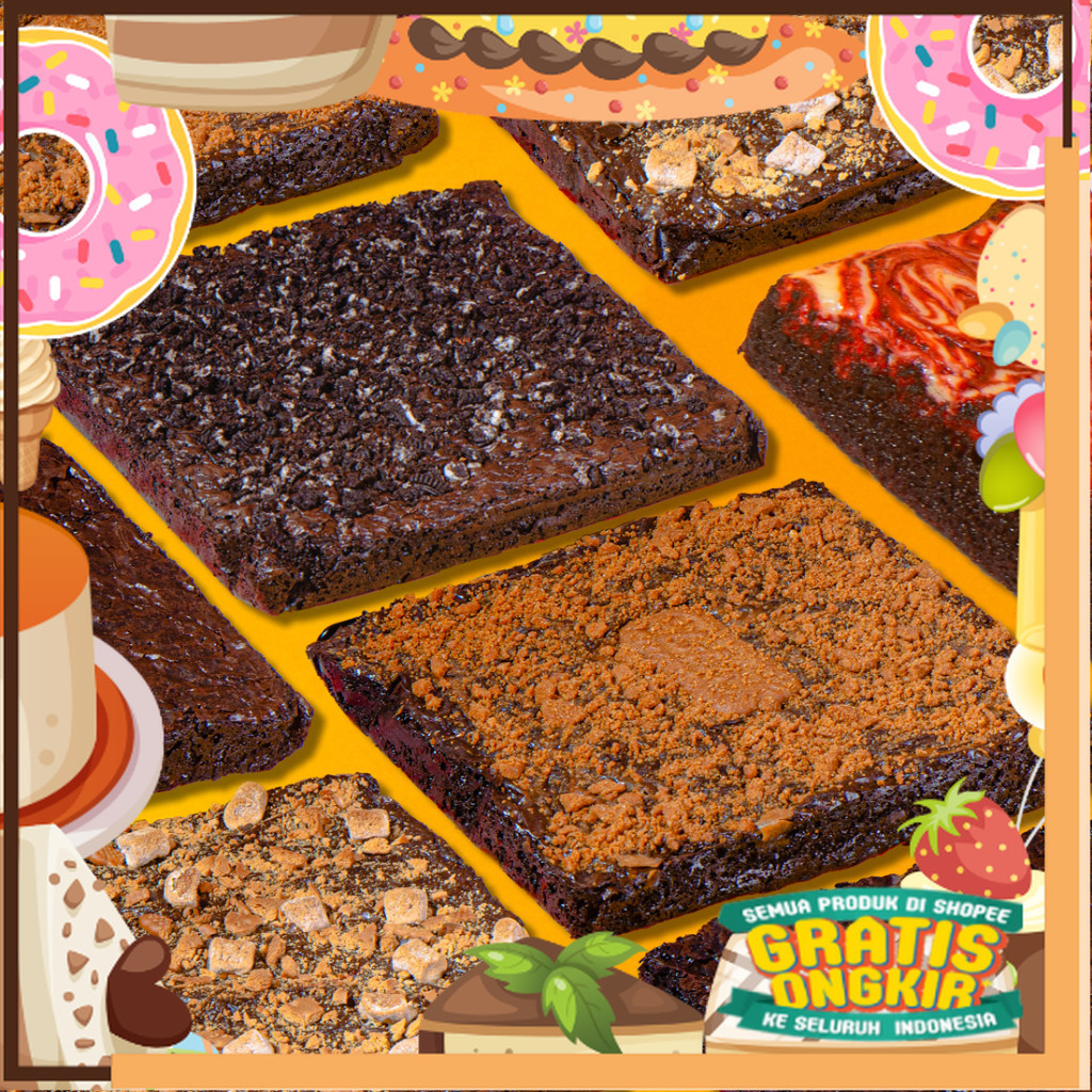 

Fudgy Brownies Panggang (18pcs / 30pcs)/ King J Snack