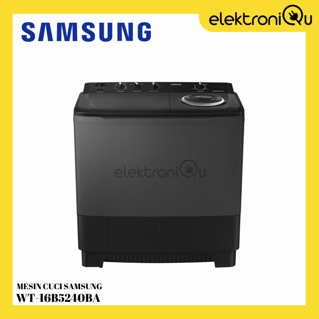 PROMO SPESIAL MESIN CUCI SAMSUNG WT-16B5240BA 2 TABUNG 16 KG