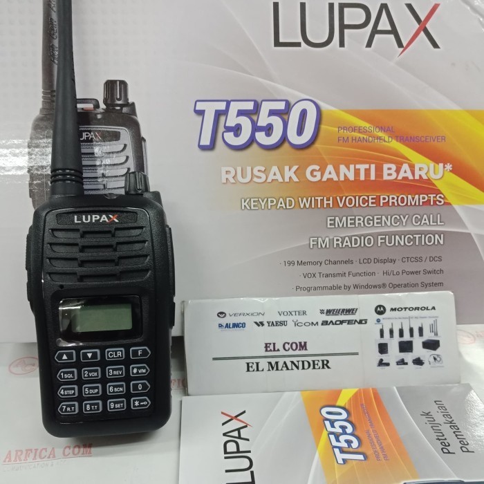 promo terbaru HT LUPAX T550 VHF ORIGINAL GARANSI RESMI - HT LUPAX T550 VHF