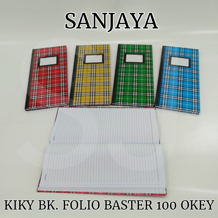 

(HASANS HOME)Kiky Buku Folio Baster 100 Lembar / Buku Ekspedisi / Buku Catatan Hard Cover / Kiky Bk. Folio Baster 100 Okey