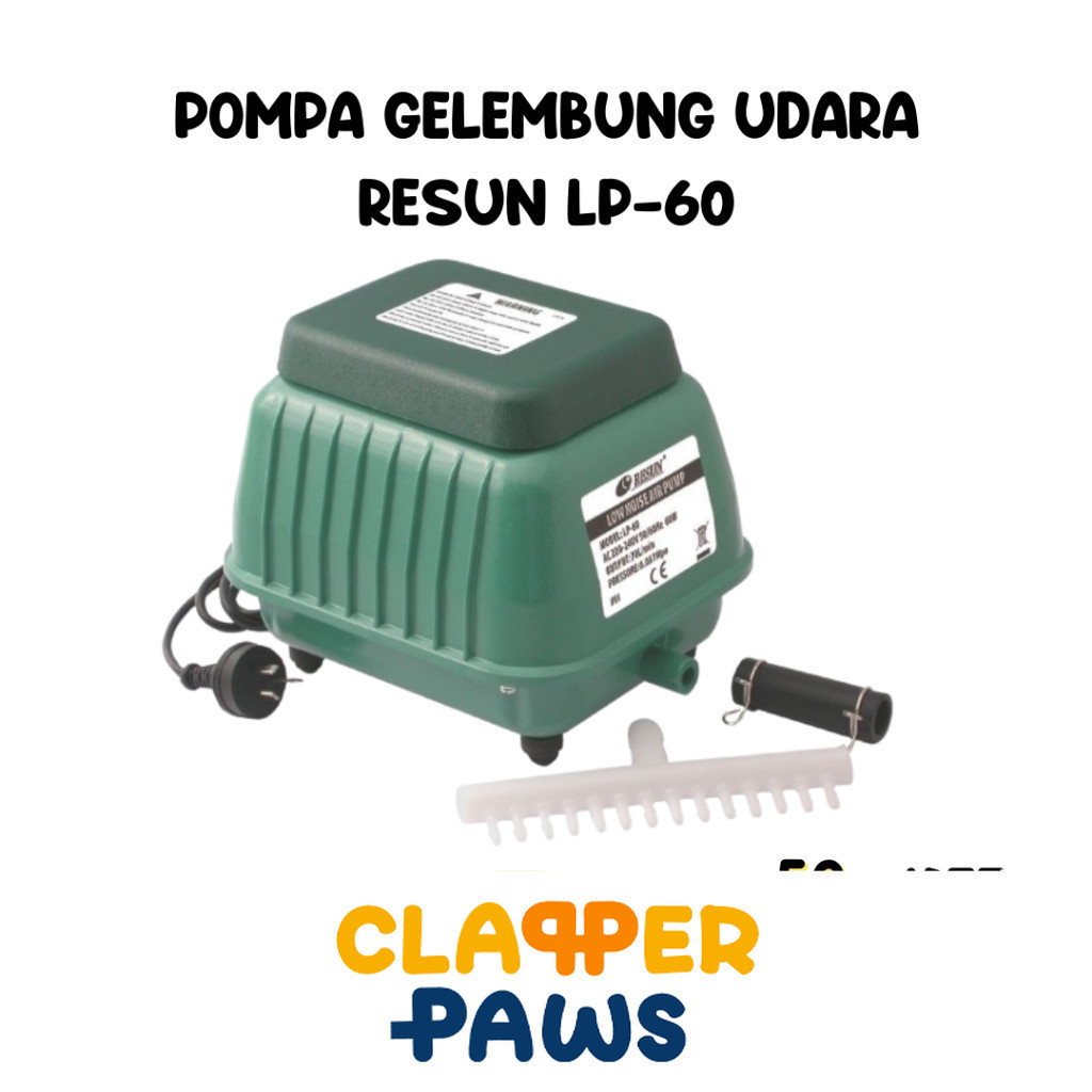 RESUN LP-60 air pump pompa gelembung udara kolam ikan koi aquascape