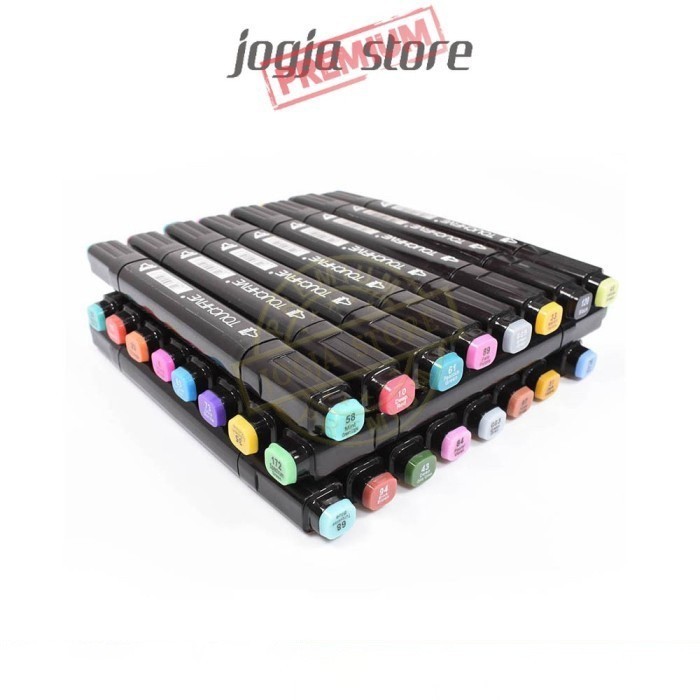 

Spidol Dual Side Tip 1mm & 7mm Spidol Gambar & Sketsa Fine Art Marker 30 Pcs Color with Pouch