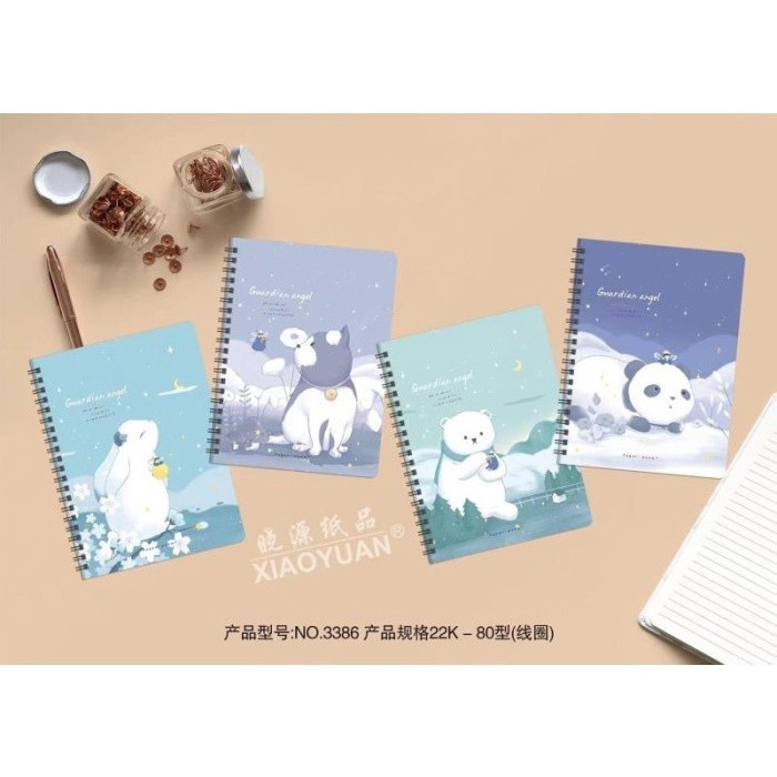 

[ATK BRO] JQ-NB-3386 Agenda/Diary Notebook Motif Bear (pcs)