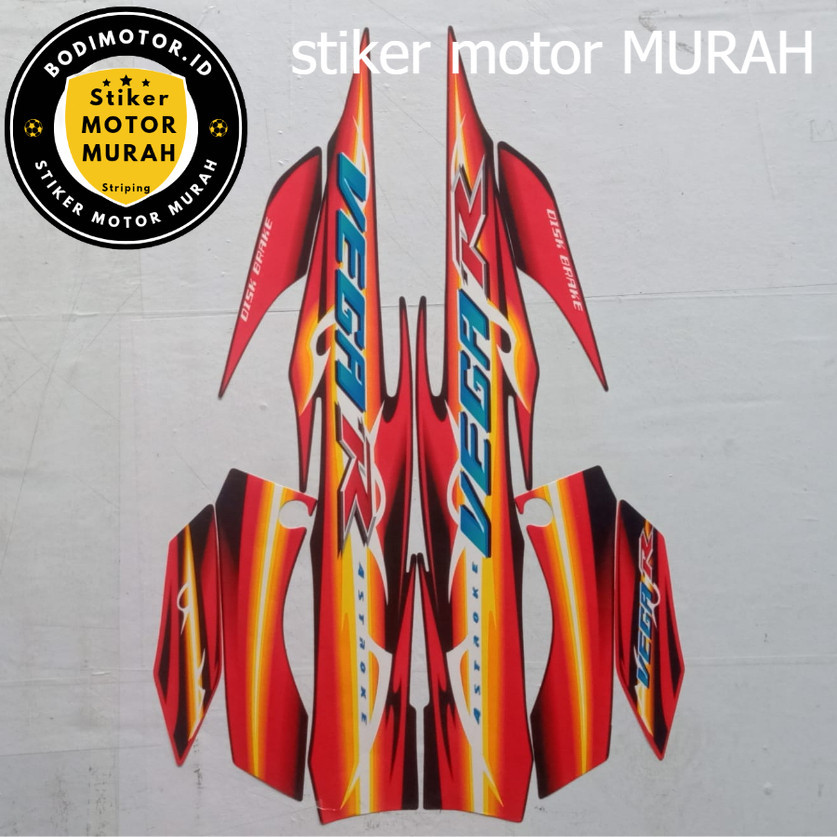 Stiker Striping Yamaha Vega R 2007 - List Stiker Standar Vega New 2007 - Striping Standar Vega New 2