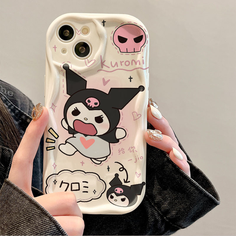 Cartoon Kuromi Soft Case Oppo a3s for Oppo A53 2020 A17 A18 Casing Oppo A54 A57 A5S A77s A12 Soft Ca