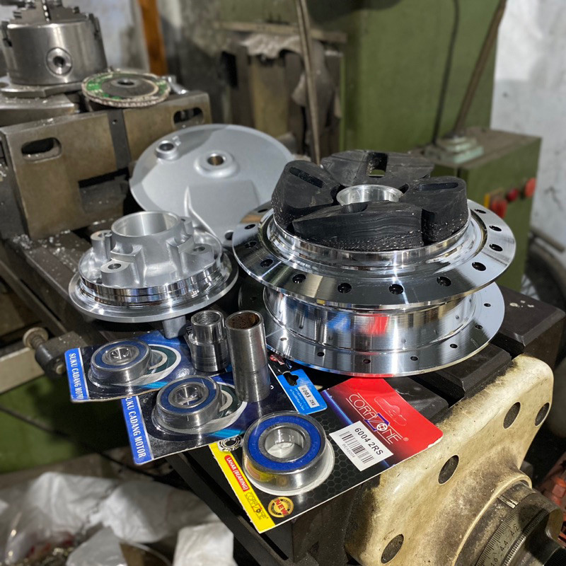 TROMOL RX KING TROMOL BELAKANG RX KING SET ISIAN SET NAPGEAR ORI SUDAH BUBUT CNC