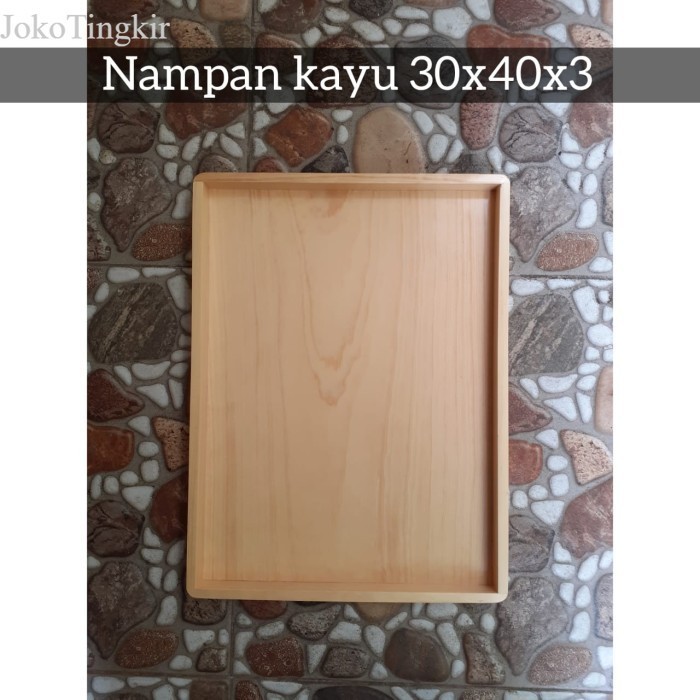 

Baki Kayu/ Baki Roti/Nampan Kayu/ Nampan Penyajian Roti 30x40x3 cm murah
