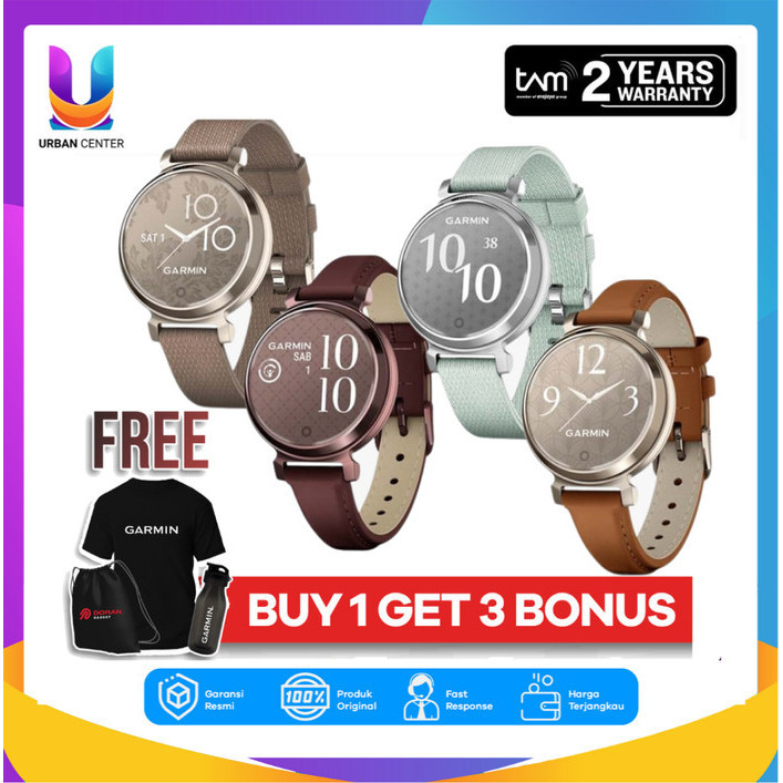 Garmin Lily2 Classic Leather Smartwatch Garmin Lily 2 Classic - Garansi Resmi 2 Tahun