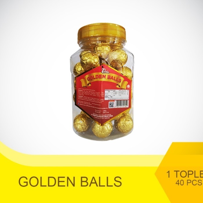 

Tobelo Golden Ball / Isi 40 / Cokelat Lebaran / Cokelat Bola / Snack