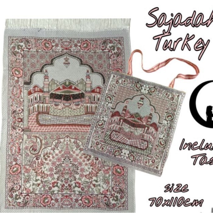 Sajadah Turki Free Tas Souvenir Tahlil Pengajian Pernikahan Haji Umroh
