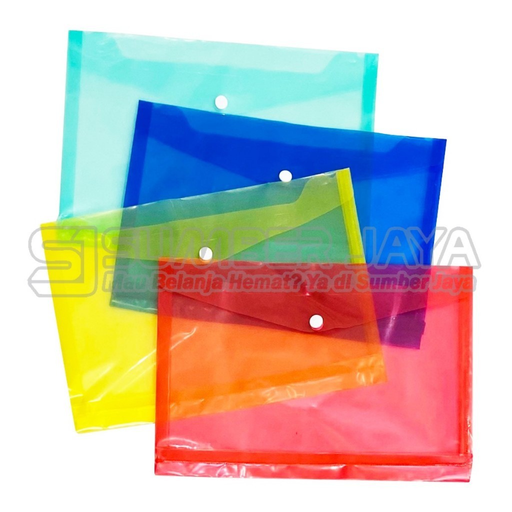 

Map Kancing 2 BIG Plastik Transparan F4 Folio 1 Pcs MF-8114 Besar