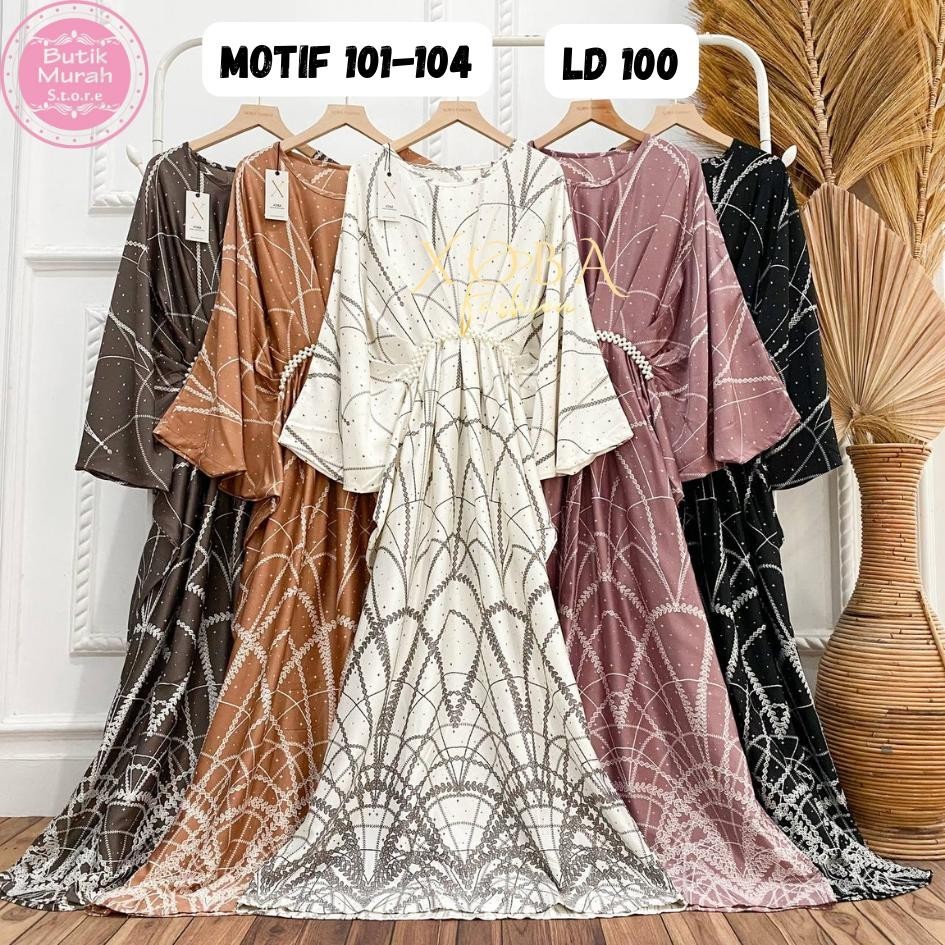 Xoba Fashion 3515 Motif 101-105 Gaun Kasual LD 110 Wanita Maxmaraaa Busana Muslim Wanita