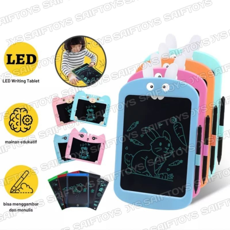Mainan Anak Lcd Tablet Rabbit / Mainan Tablet Gambar Kelinci / Mainan Tablet Writing Board
