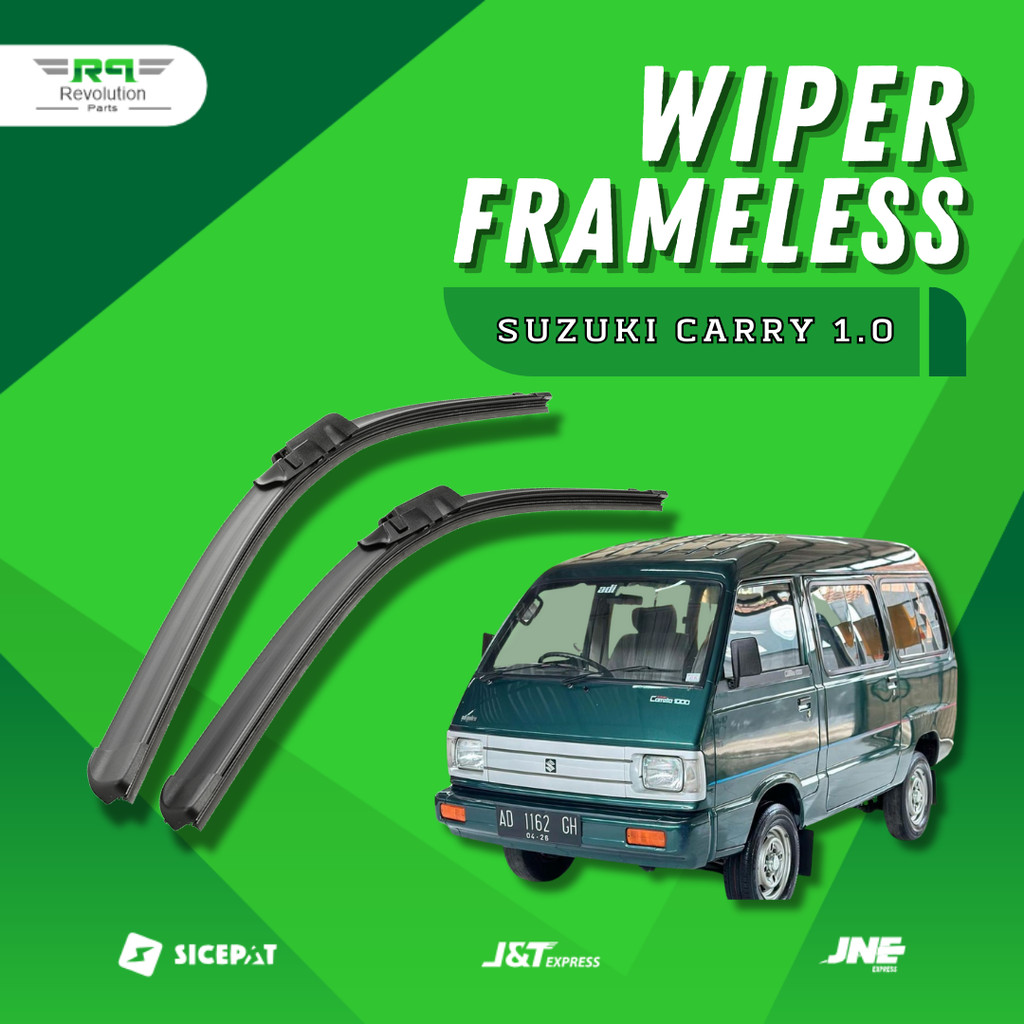 Wiper Frameless Suzuki Carry 1.0 Wiper Mobil Tanpa Rangka Besi Sapuan Kaca Wiper W101