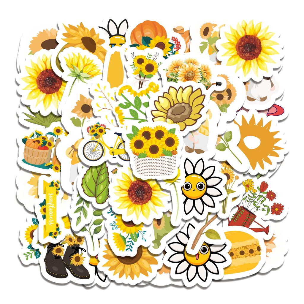 

COD 50 Pcs Stiker Kartun Bunga Aster Lucu Anti Air Untuk Dekorasi Notebook Sepeda Skateboard Handphone