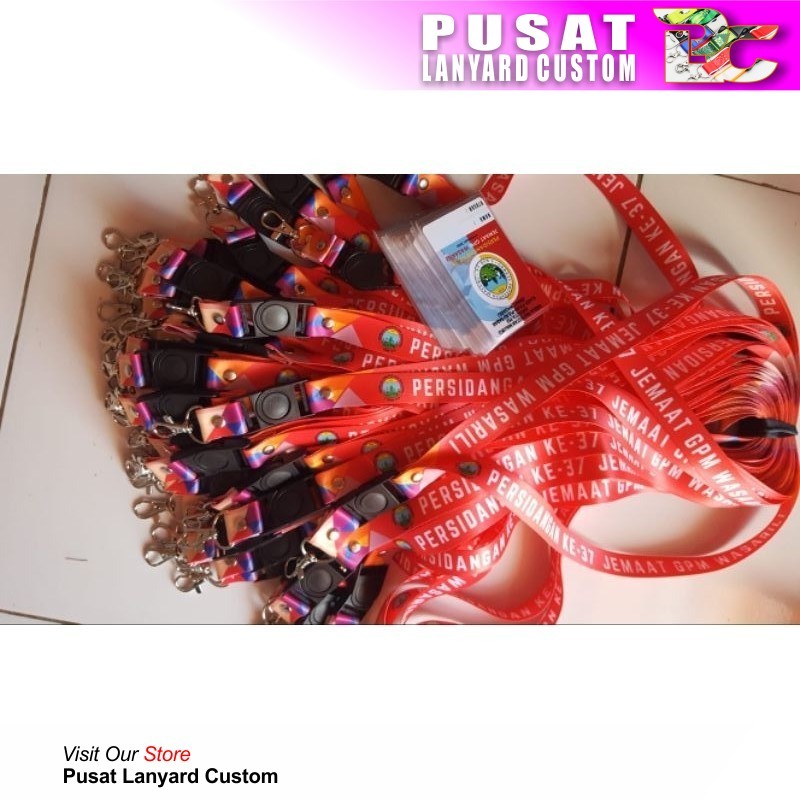 

Pusat Lanyard Custom - CETAL lanyard custom ukuran 1,5cm BISA SATUAN