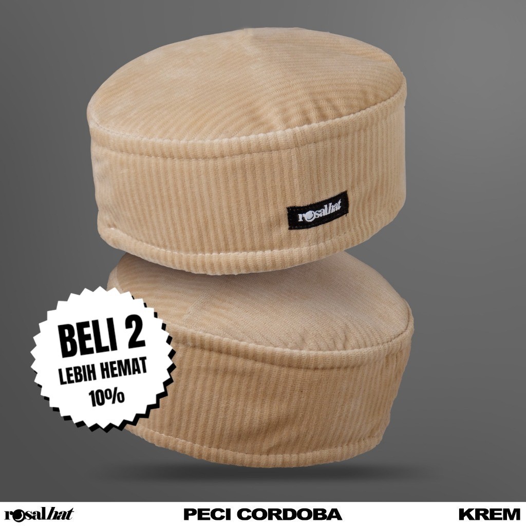 Rosal Peci Cordoba Peci Kopiah Songkok Kopeah Topi Haji Sholat Muslim Shalat Santri Desain Unik Leba
