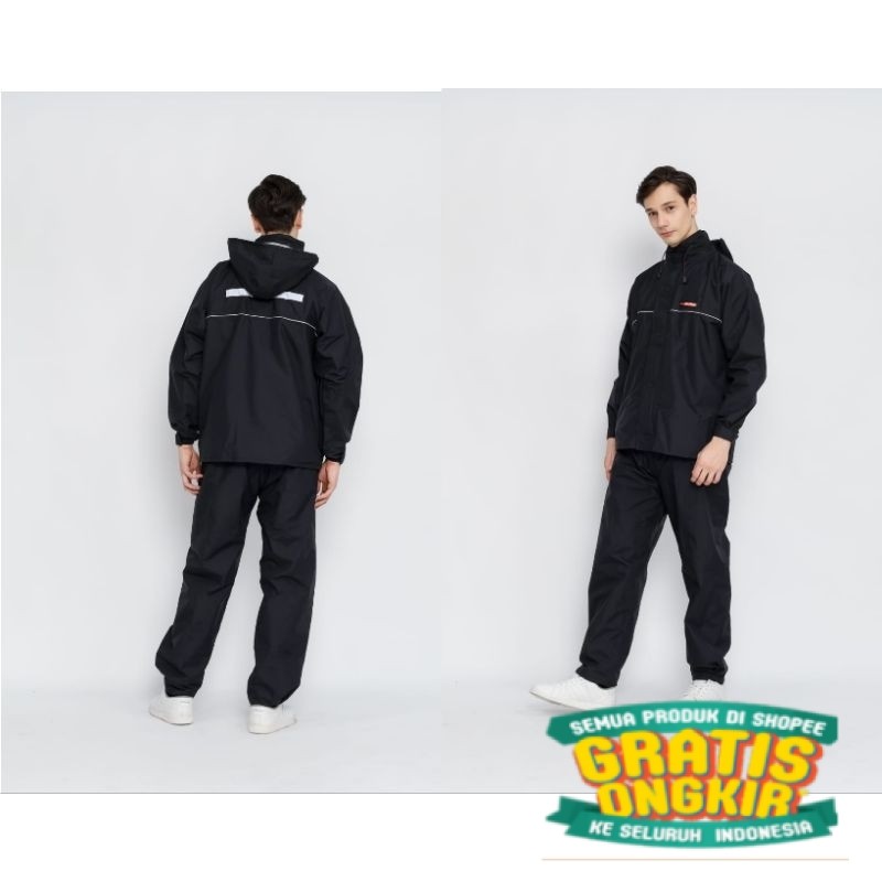 Jas hujan sunflower  WARNA HITAM/ Model Terbaru anak remaja